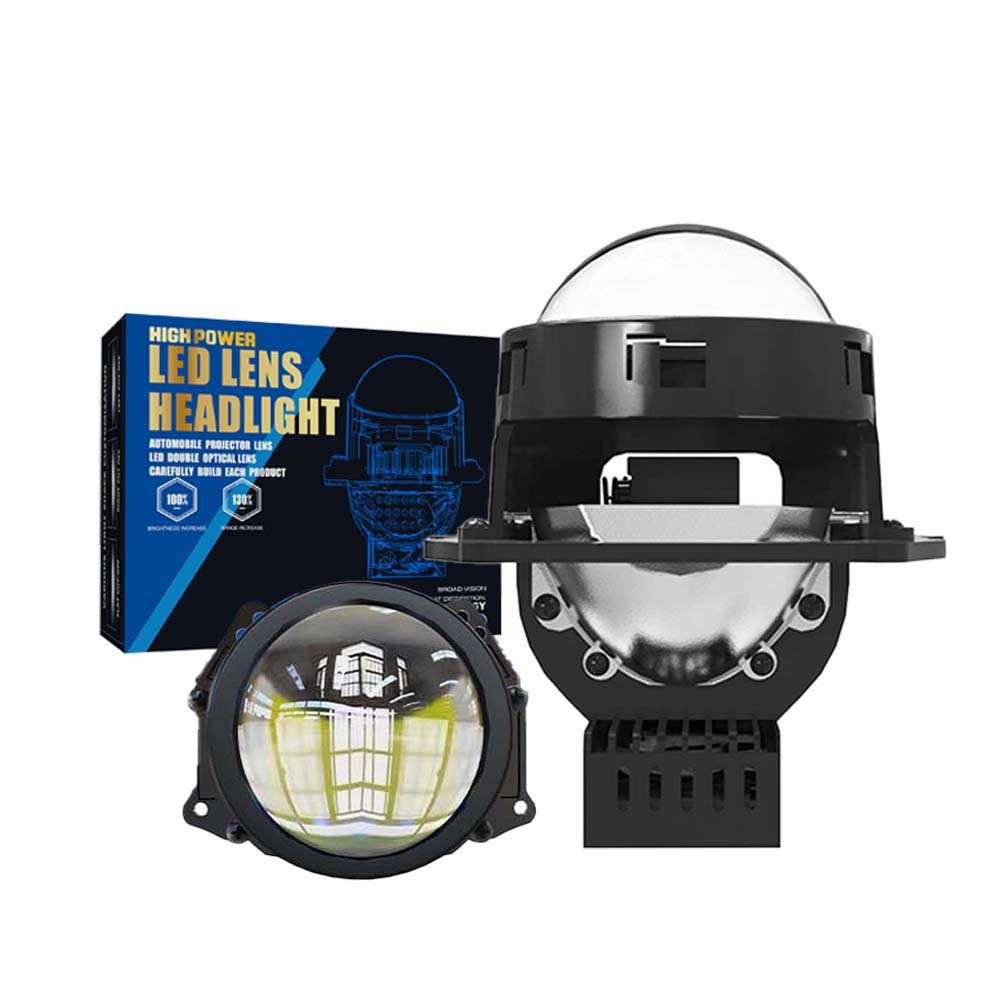 High Power K03 16000LM 160W 6000k 3 Inch Non Destructive Waterproof Speed Fan Projector Lights Blue Lens Bi Lens for Car